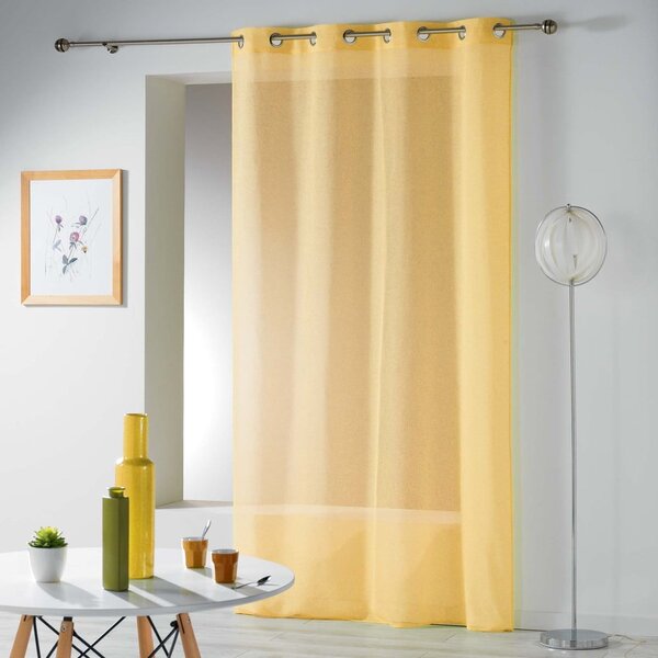 Žlutá záclona 140x240 cm Telma – douceur d'intérieur