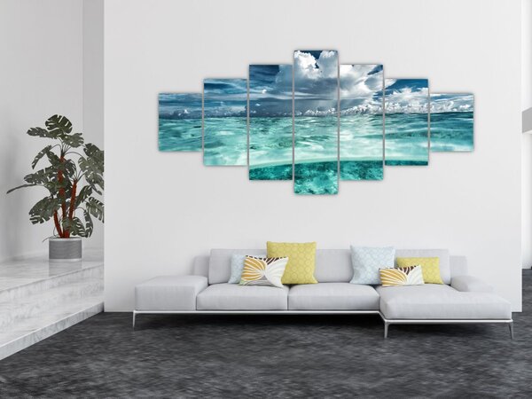 Obraz - Pohled pod mořskou hladinu (210x100 cm)