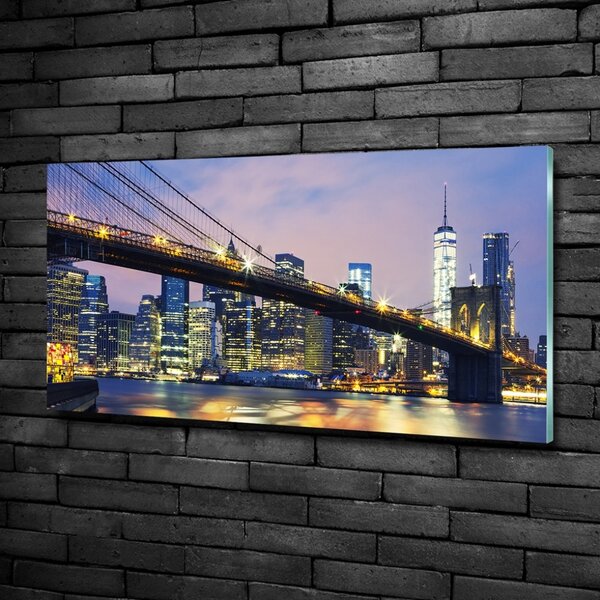 Foto obraz sklo tvrzené Brooklynský most osh-94379643