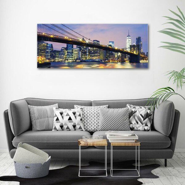 Foto obraz sklo tvrzené Brooklynský most osh-94379643