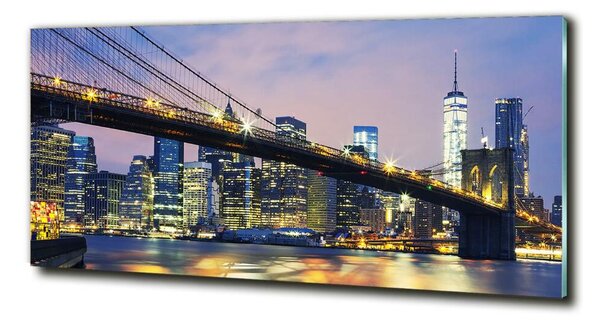 Foto obraz sklo tvrzené Brooklynský most osh-94379643
