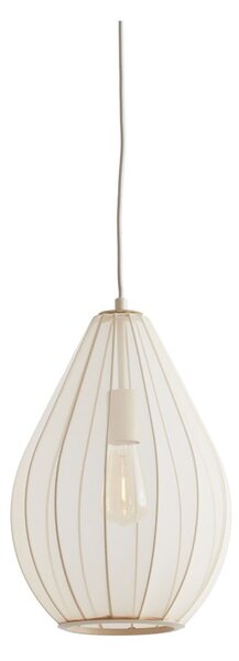 Béžové závěsné svítidlo s textilním stínidlem ø 28 cm Itela – Light & Living