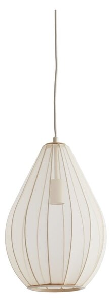 Béžové závěsné svítidlo s textilním stínidlem ø 28 cm Itela – Light & Living