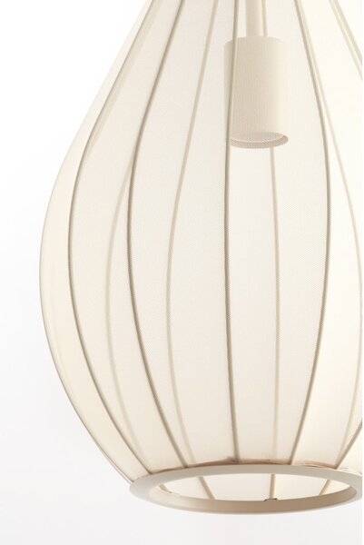 Béžové závěsné svítidlo s textilním stínidlem ø 28 cm Itela – Light & Living