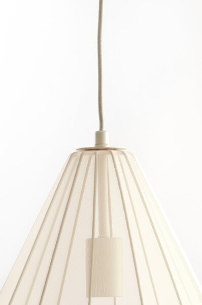 Béžové závěsné svítidlo s textilním stínidlem ø 28 cm Itela – Light & Living