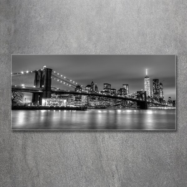 Foto obraz sklo tvrzené Brooklynský most osh-94815409