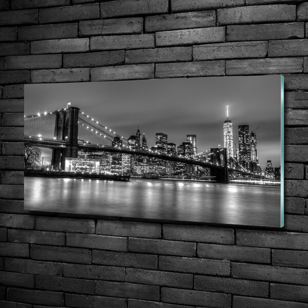 Foto obraz sklo tvrzené Brooklynský most osh-94815409
