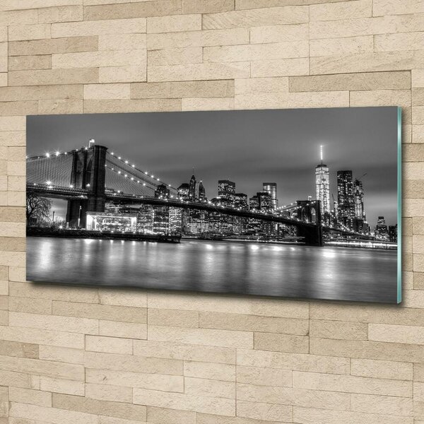 Foto obraz sklo tvrzené Brooklynský most osh-94815409