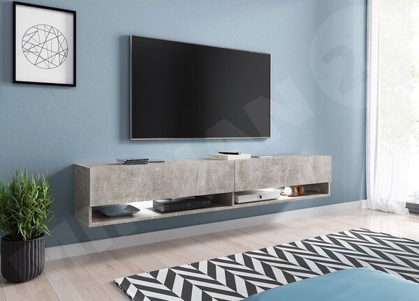 TV stolek Adenik 180, Barva: černý grafit, Osvětlení: bez osvětlení 5903211138669