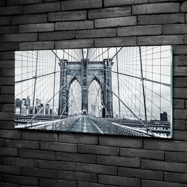 Foto obraz sklo tvrzené Brooklynský most osh-94990249