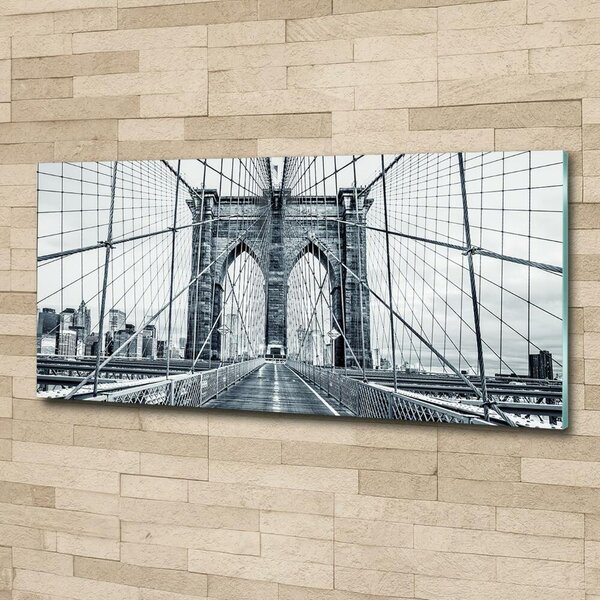 Foto obraz sklo tvrzené Brooklynský most osh-94990249