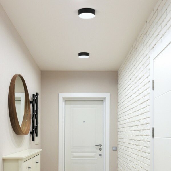 RED - DESIGN RENDL RENDL LARISA OUT 22 přisazená černá 230V LED 20W IP65 3000K/4000K/5700K R14126