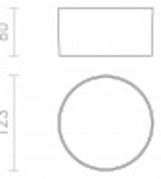 RED - DESIGN RENDL RENDL LARISA OUT 12 přisazená bílá 230V LED 10W IP65 3000K/4000K/5700K R14123