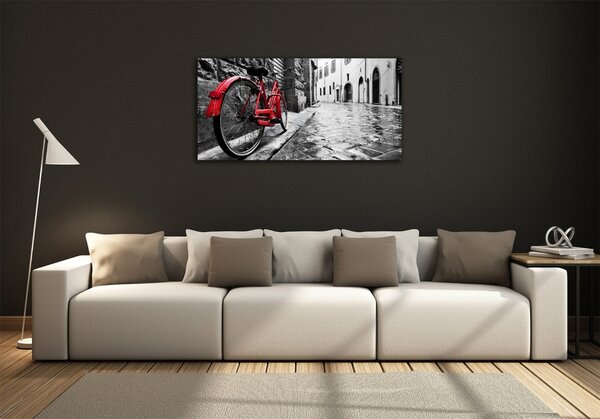 Foto obraz skleněný horizontální Červené kolo osh-95275197