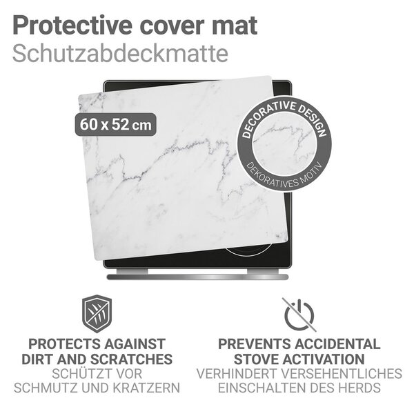 Kryt na sporák z PVC 60x52 cm Marble – Wenko