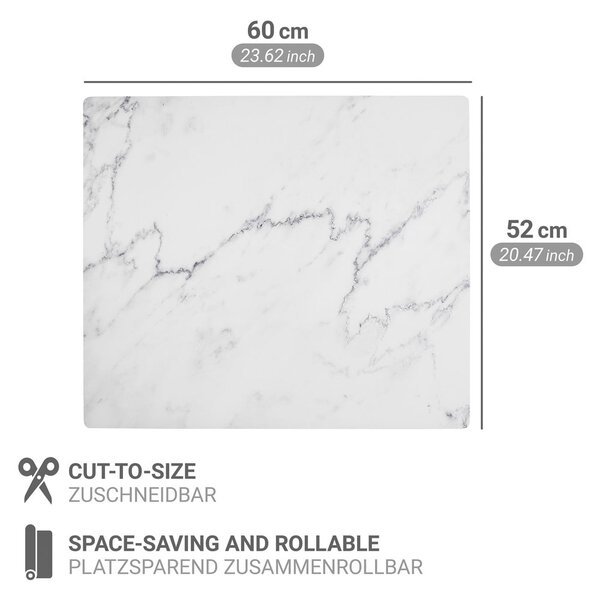 Kryt na sporák z PVC 60x52 cm Marble – Wenko