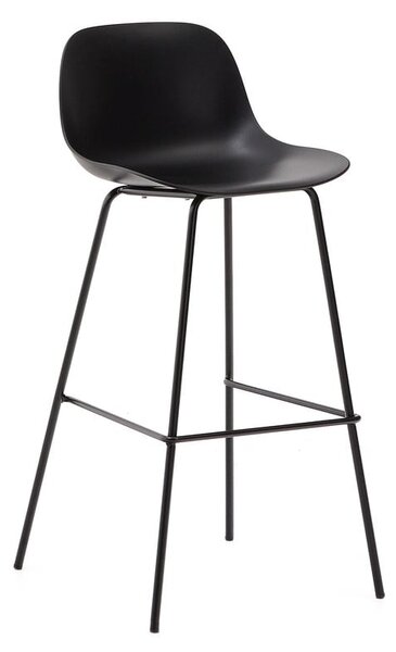 Černá barová židle (výška sedáku 74 cm) Altea – Kave Home