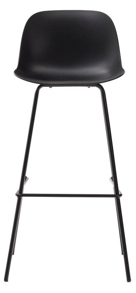 Černá barová židle (výška sedáku 74 cm) Altea – Kave Home