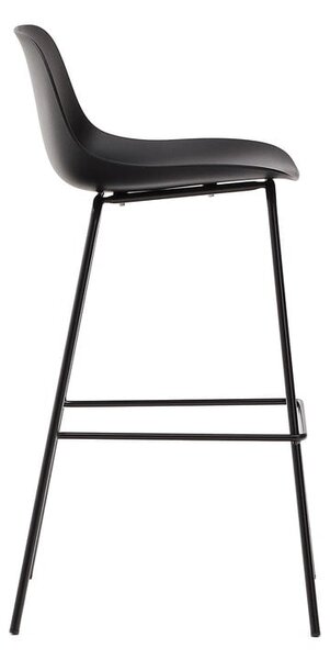 Černá barová židle (výška sedáku 74 cm) Altea – Kave Home