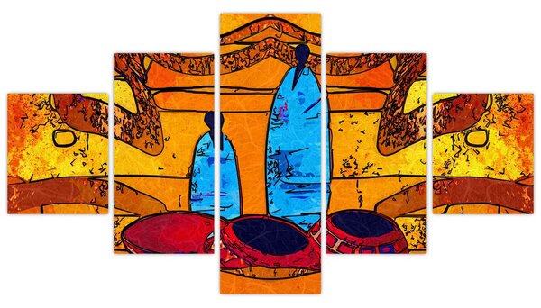 Obraz - Starověká malba (125x70 cm)