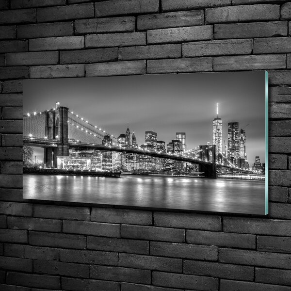 Foto obraz sklo tvrzené Brooklynský most osh-95854275