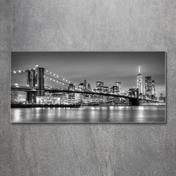 Foto obraz sklo tvrzené Brooklynský most osh-95854275
