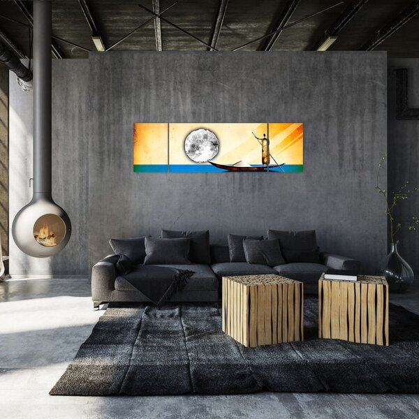 Obraz - Starověká malba (170x50 cm)