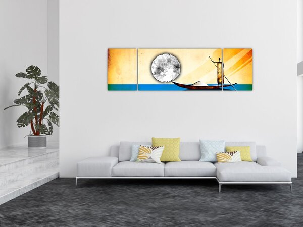 Obraz - Starověká malba (170x50 cm)