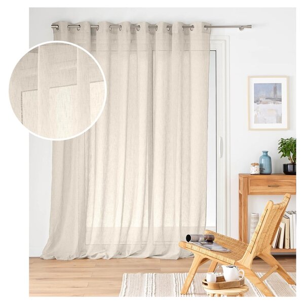 Záclona v přírodní barvě 300x240 cm Carlin – douceur d'intérieur