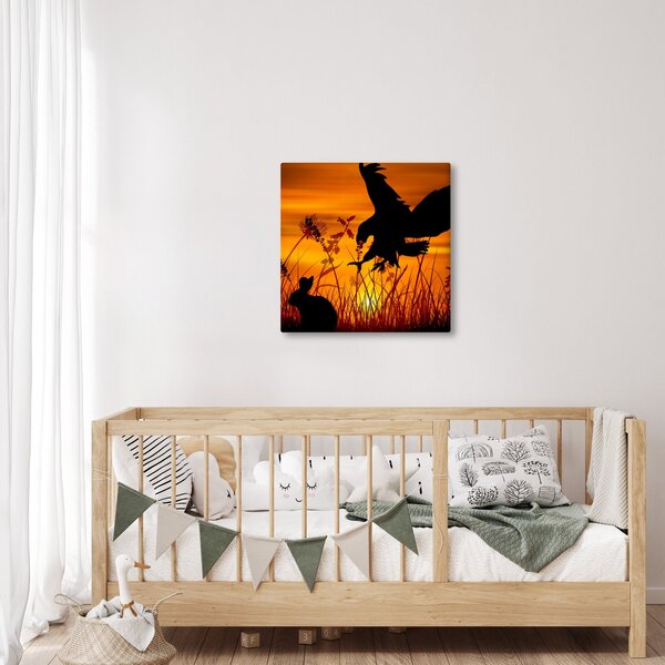 Obraz siluety dravce (30x30 cm)