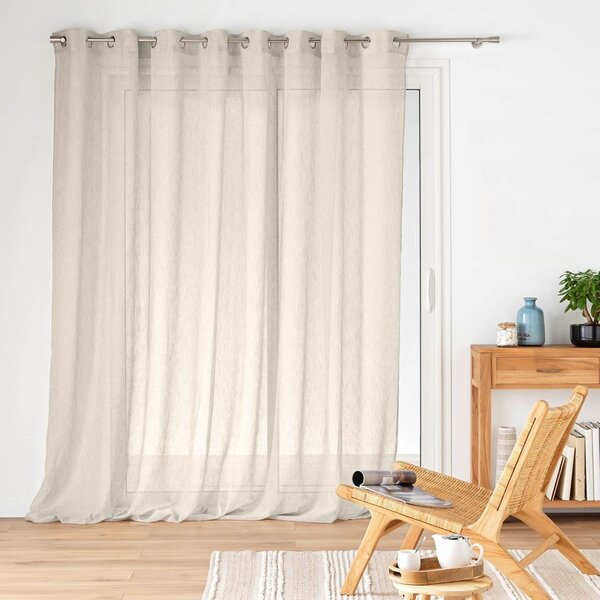 Záclona v přírodní barvě 300x240 cm Carlin – douceur d'intérieur