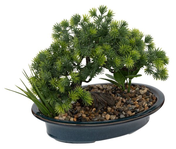 Umělá rostlina v květináči, bonsai, 25 cm
