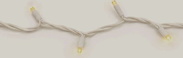 Venkovní LED vánoční řetěz PROFI, bílý kabel, teplá bílá, 10m, 100 LED