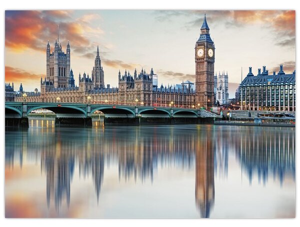 Obraz - Londýnské Houses of Parliament (70x50 cm)