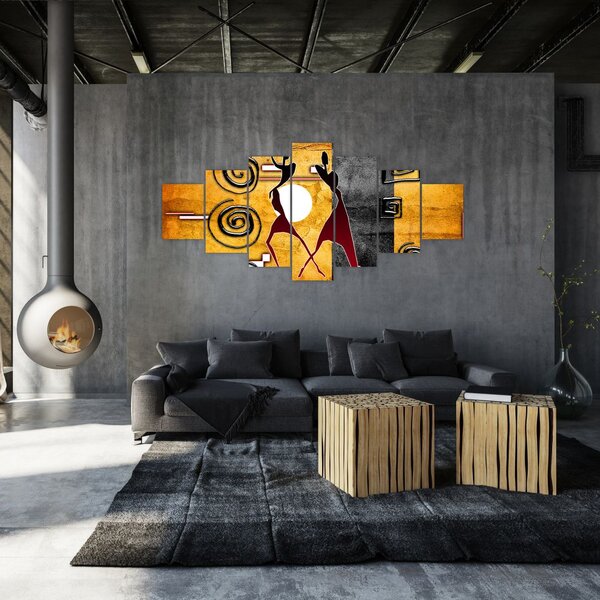 Obraz - Starověká malba (210x100 cm)
