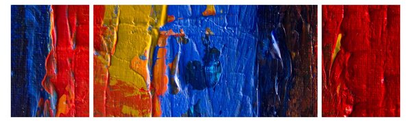 Obraz malířských barev (170x50 cm)
