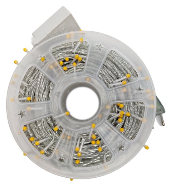 Vnitřní vánoční řetěz, teplá bílá, 260 LED, 48m
