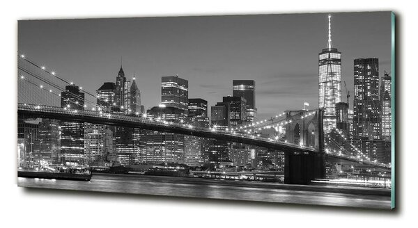 Foto-obraz fotografie na skle Manhattan noc osh-96464167