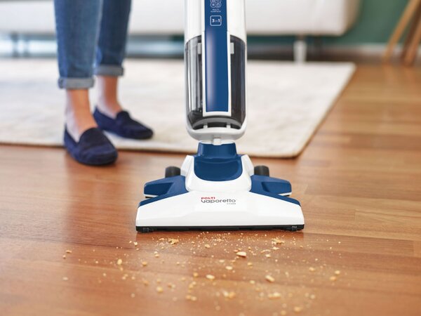 Polti VAPORETTO 3 CLEAN BLUE parní mop a čistič s vysáváním
