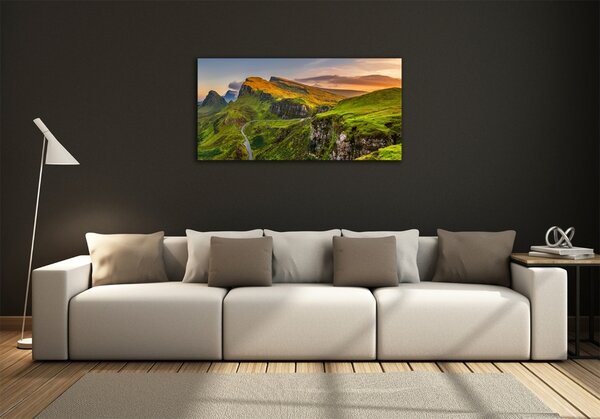 Fotoobraz na skle Pahorky Skotska osh-97183299