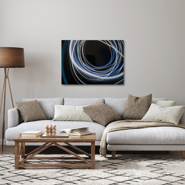 Obraz modrých linek (70x50 cm)