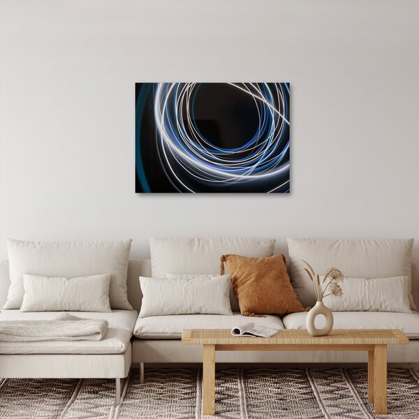 Obraz modrých linek (70x50 cm)