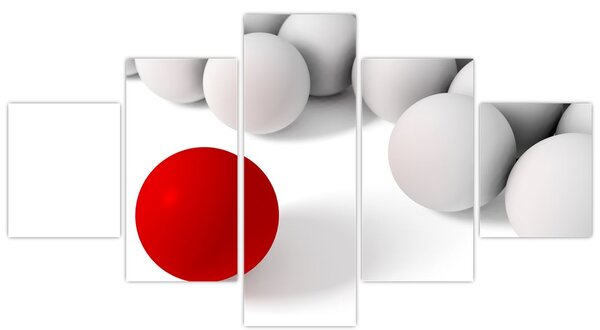 Obraz koulí (125x70 cm)