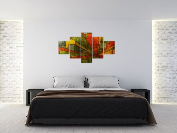 Obraz geometrické abstrakce (125x70 cm)