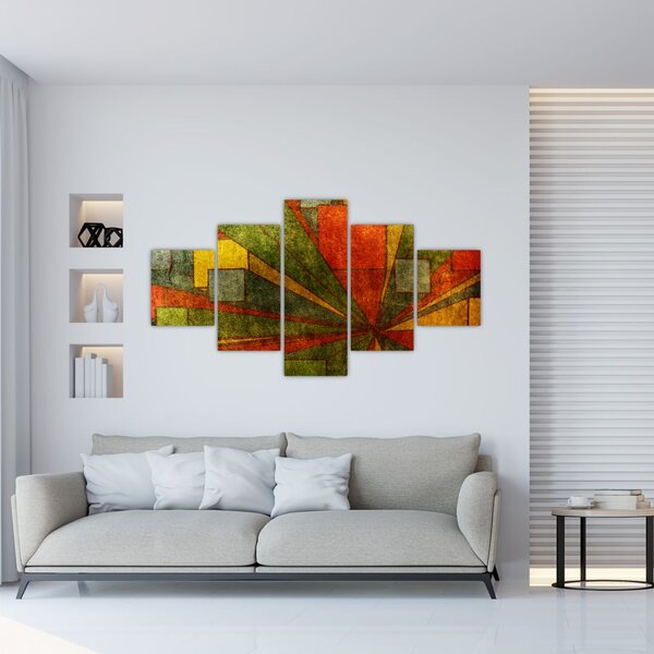 Obraz geometrické abstrakce (125x70 cm)