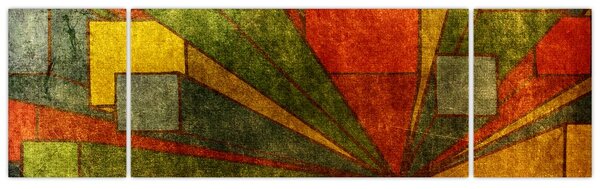 Obraz geometrické abstrakce (170x50 cm)