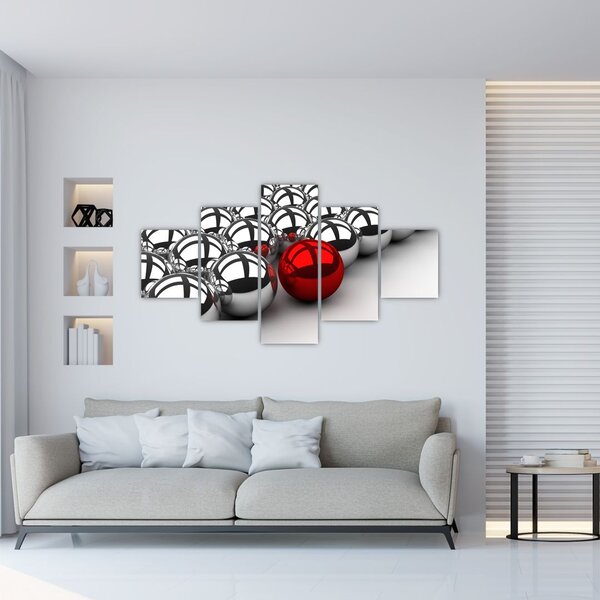 Obraz lesklých koulí (125x70 cm)