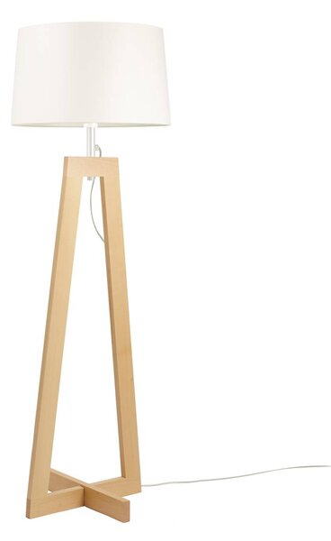 Aluminor Sacha LS mini stojací lampa dřevo, textil