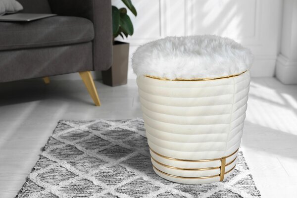 TABURET, textil, 42/50 cm MID.YOU - Taburety, Online Only