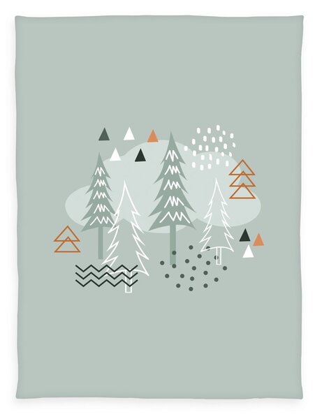 Herding Dečka pro miminka Nordic forest 75x100 cm